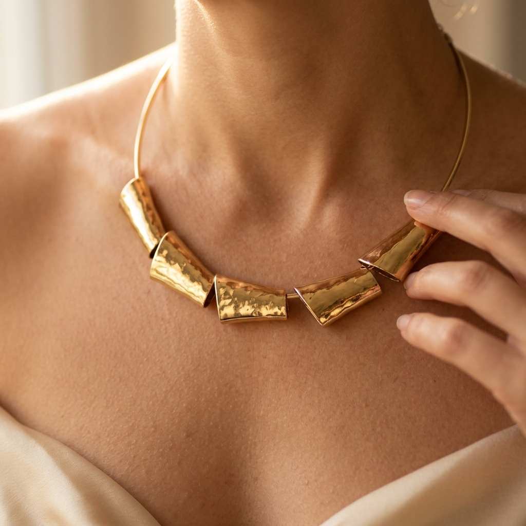 Gothic Heavy Metal Geometric Necklace