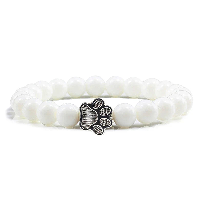 Bracelet with beaded paws