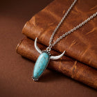Blue Horn Necklace 4