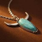 Blue Horn Necklace 5